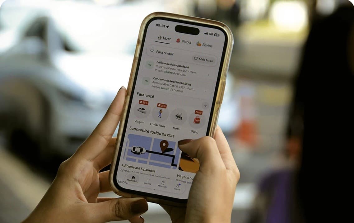 Usuários de apps de transporte em Natal relatam aumento nos preços e tempo de espera