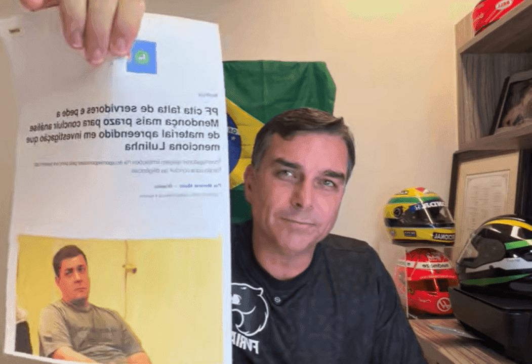 ‘Está faltando braço da PF', diz Flávio sobre investigação contra Lulinha