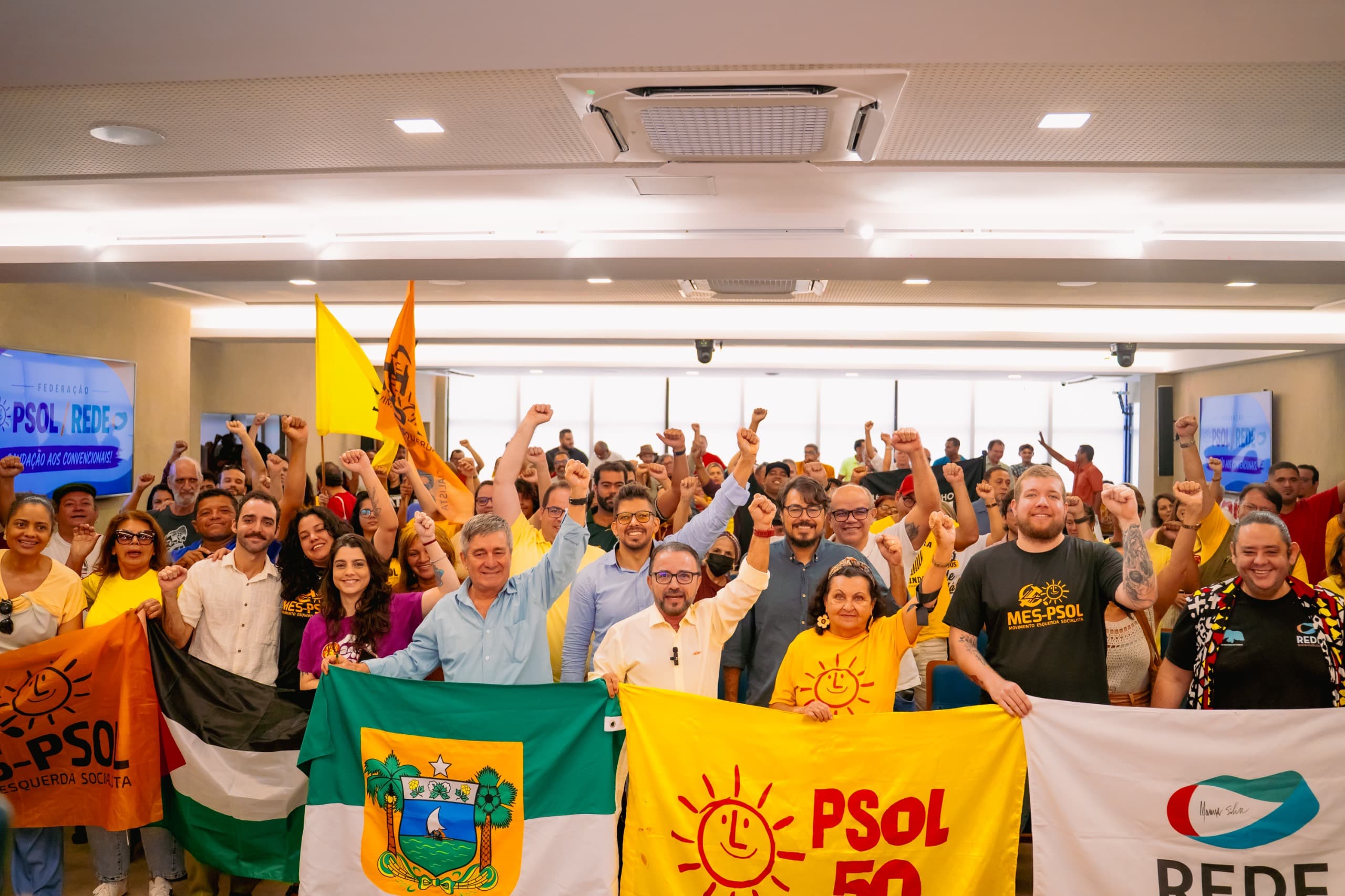 Convenção da Federação PSOL-Rede homologa candidaturas de Robério Paulino ao Governo do Estado e de Sandro Pimentel e Sônia Godeiro ao Senado