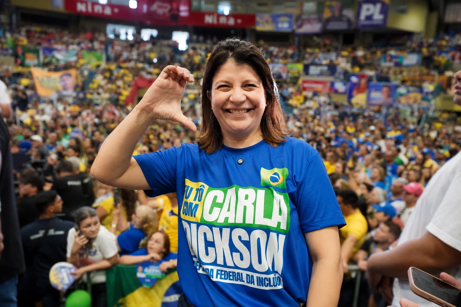 Única deputada da direita, Carla Dickson oficializa candidatura à reeleição durante convenção do PL no RN