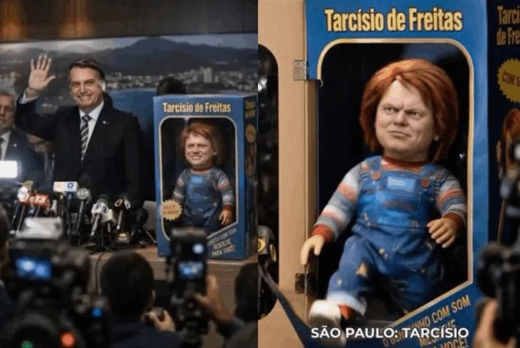 TRE derruba vídeo de petista que retrata Tarcísio como Chucky