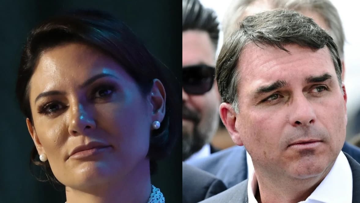 Flávio diz que Michelle Bolsonaro entrará na campanha no "tempo dela"