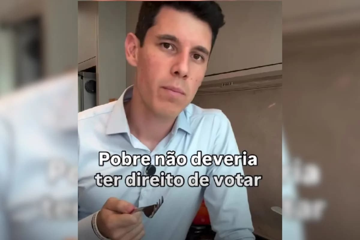 Influenciador vira réu após dizer que "pobres não deveriam votar"