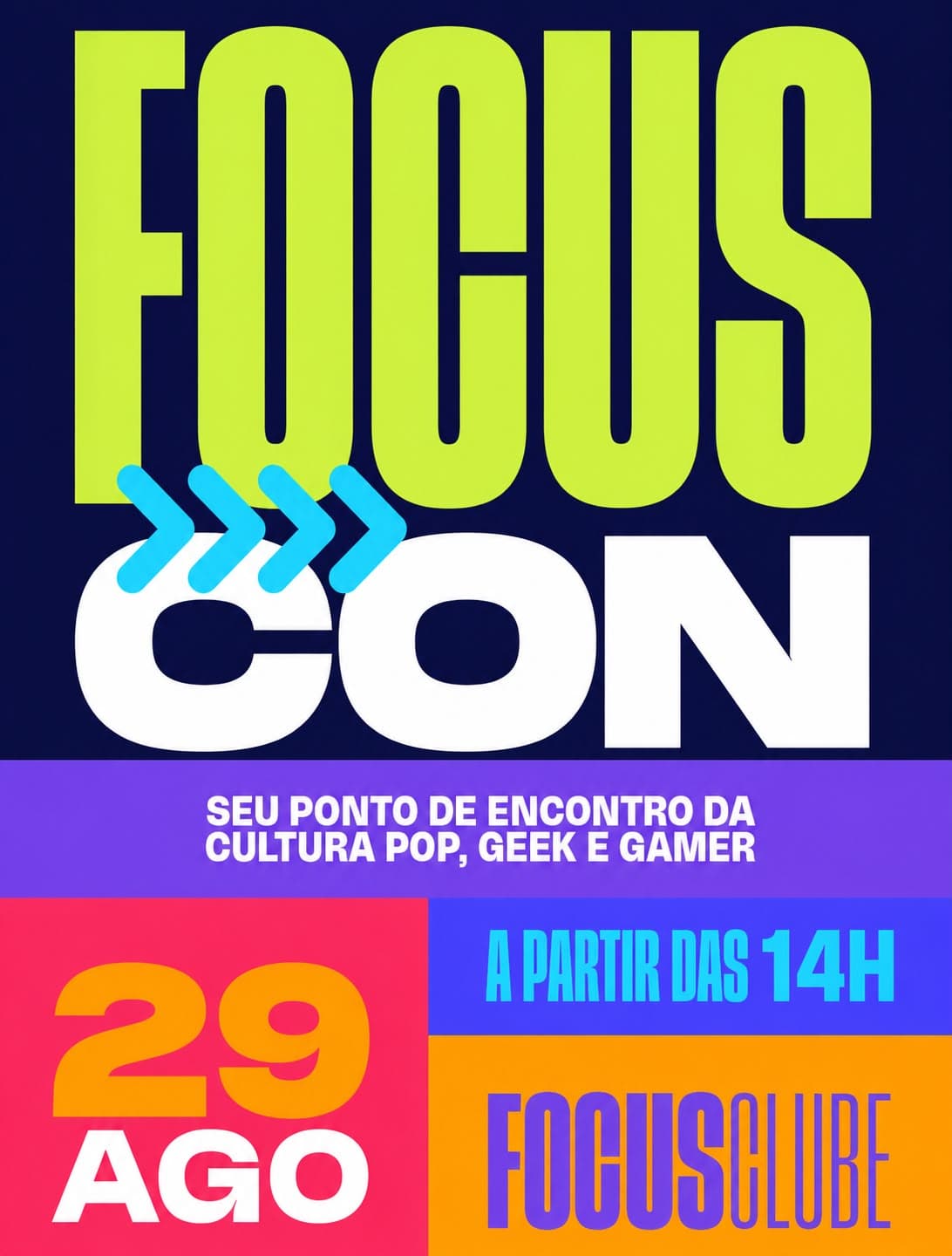 Focus Clube reúne jogos, colecionismo, HQs e cosplay na primeira edição do Focus Con