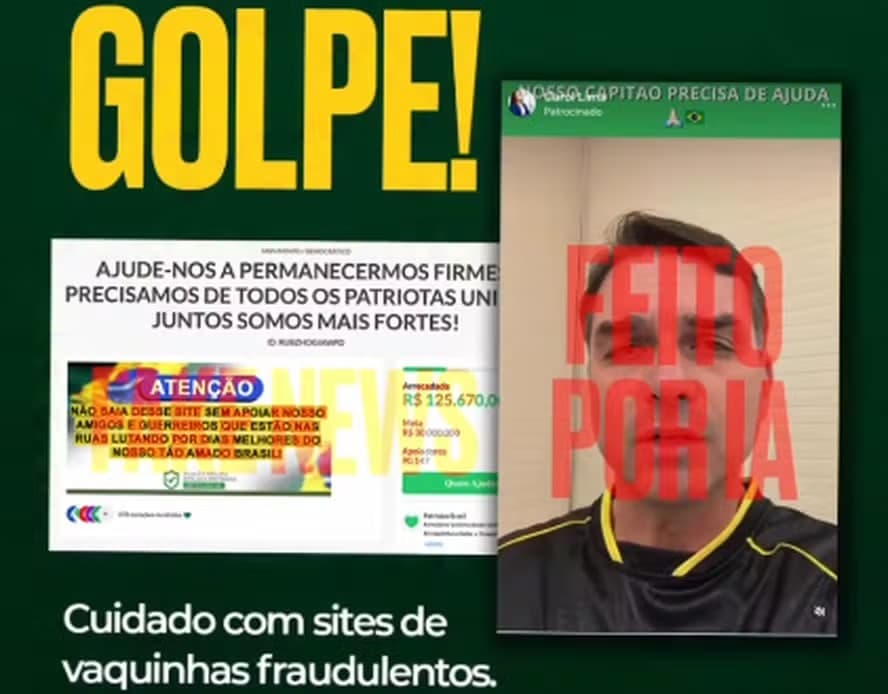 PL e Flávio alertam para golpe do Pix com sites falsos de doação para campanha
