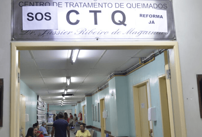 Após seis anos, reforma do Centro de Tratamento de Queimados do Hospital Walfredo Gurgel segue sem conclusão e com apenas R$ 8,5 mil pagos à empresa responsável