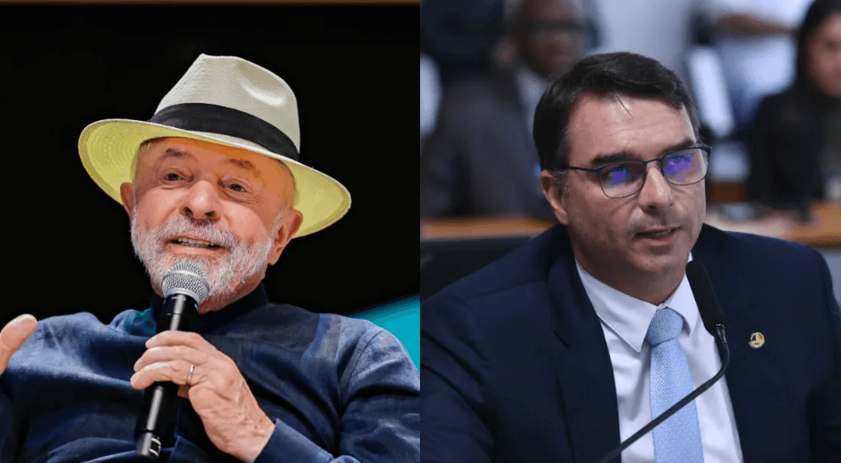 PESQUISA CNT/MDA: Flávio Bolsonaro reduz vantagem de Lula no 2º turno