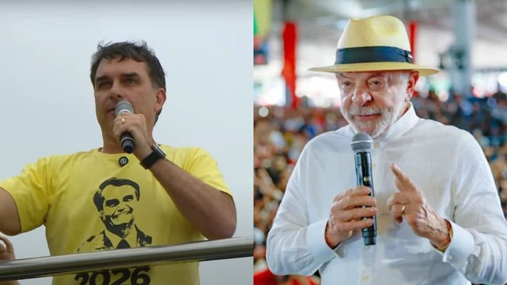 ATLASINTEL: Mais uma pesquisa divulgada nesta quinta mostra Flávio à frente de Lula no 2º turno