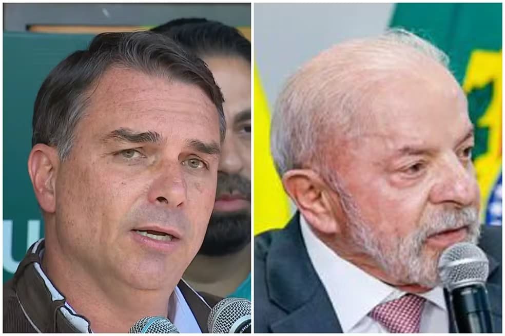 PESQUISA DATAFOLHA: Distância cai 1 ponto percentual e Flávio empata tecnicamente com Lula no 1º turno