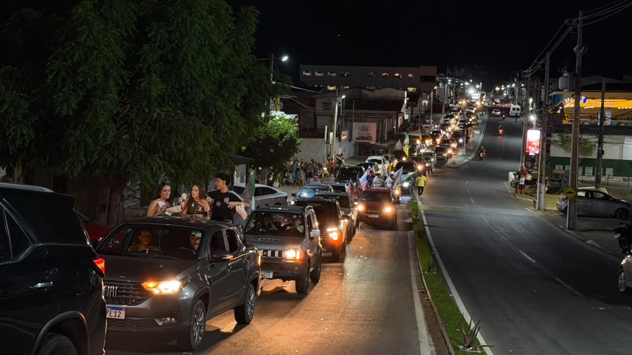 Caravana 22 percorre o Seridó e encerra agenda com grande carreata em Currais Novos
