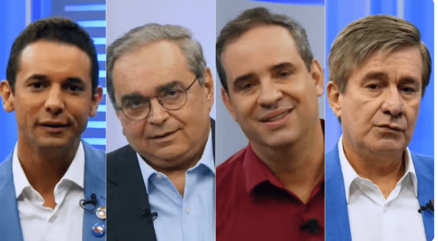 CONFRONTO FINAL: Allyson, Álvaro, Cadu e Robério se enfrentam no último debate antes da eleição