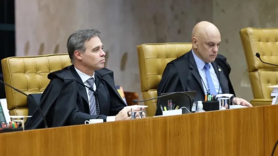 APÓS CONVERSAS REVELADAS: Moraes transmite tranquilidade e Mendonça mantém discrição em sessão do STF