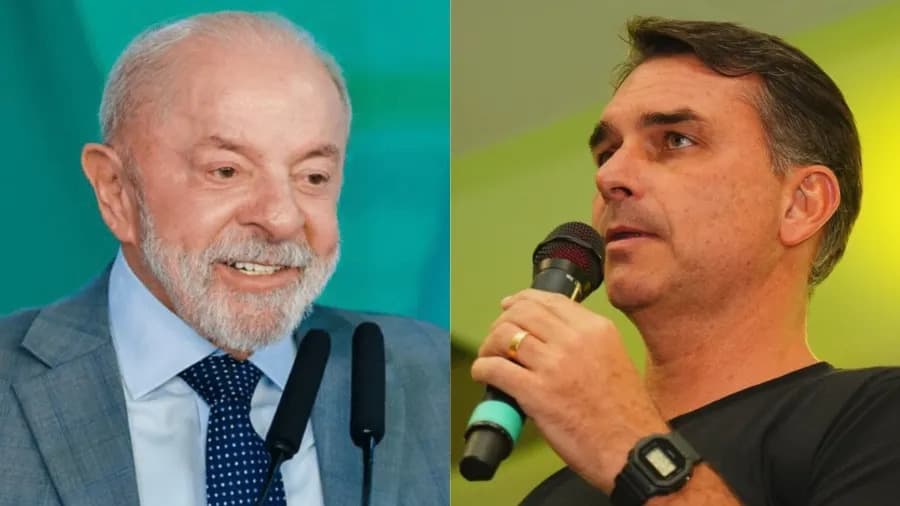 Disputa entre Lula e Flávio chega à última semana mais apertada que em 2022