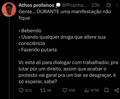 "TOMAR BANHO E NÃO USAR DROGAS": perfis pró-Lula dão dicas de aparência para militantes pedirem voto nas ruas