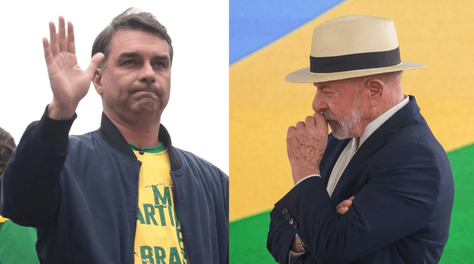Pesquisa interna da campanha aponta Flávio 10 pontos percentuais à frente de Lula