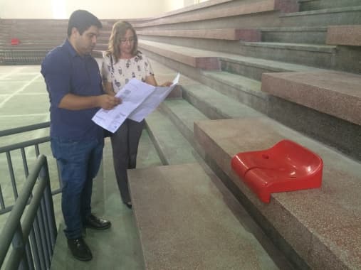 FOTO: Com 85% de conclusão, reforma do Palácio dos Esportes chega à reta final