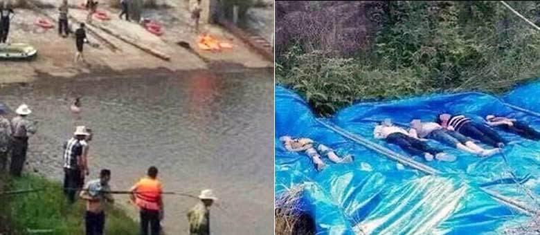 TERRÍVEL - (FOTO): Garota cai em represa e seus pais, irmãos e tios morrem afogados tentando salvá-la