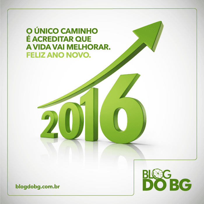 O único caminho é acreditar que vai melhorar. FELIZ ANO NOVO