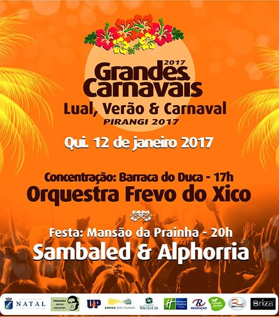 Dia 12 o Movimento Grandes Carnavais faz festa pra lua com frevo, samba e reggae em Pirangi