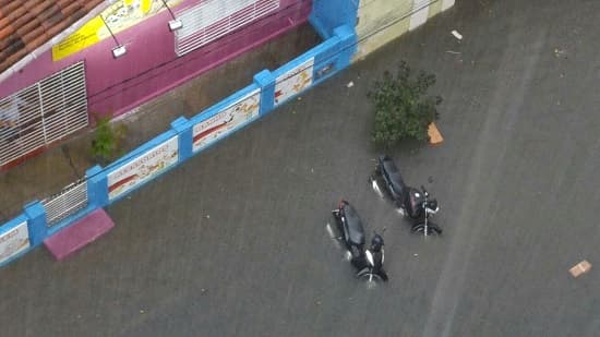 FOTOS: Forte chuva causa transtornos em Caicó