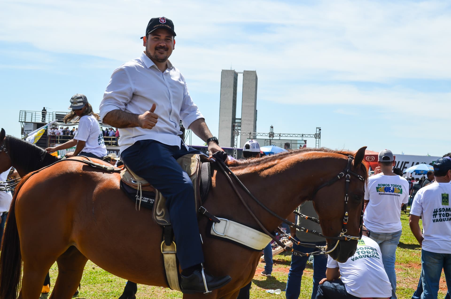 FOTOS: Beto Rosado ressalta importância econômica da vaquejada durante manifestação em Brasília