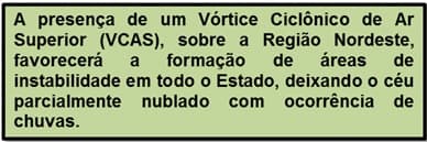 Emparn prevê chuvas em todo o RN nesta segunda-feira