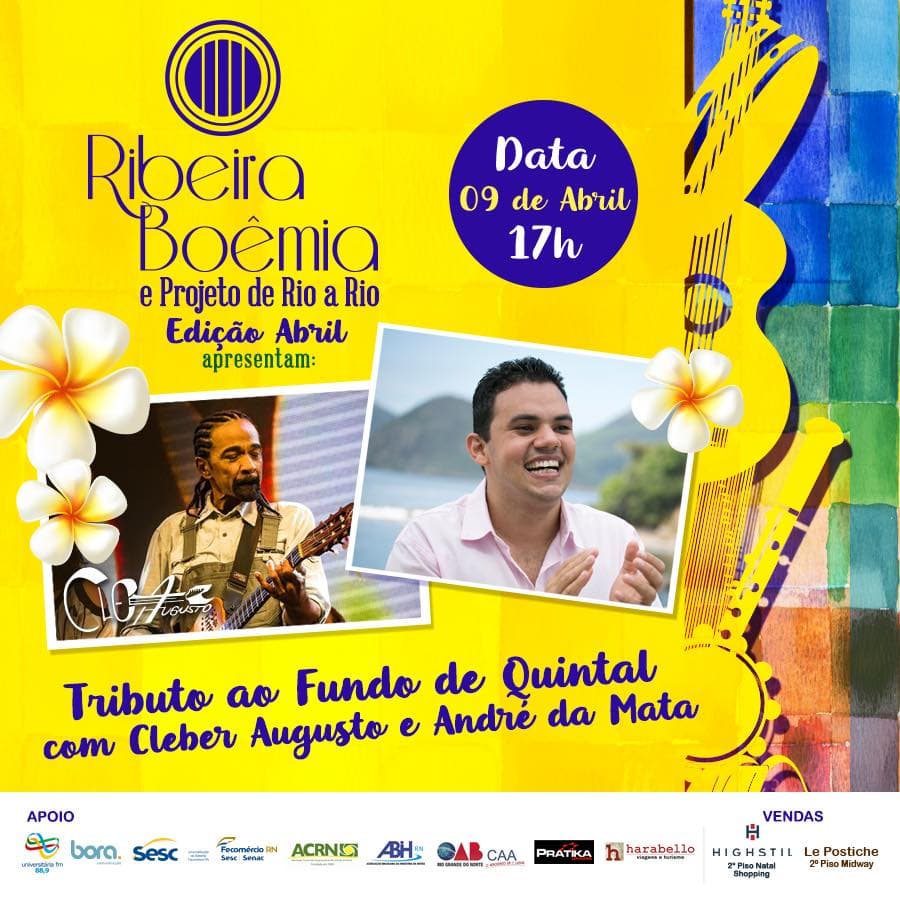 Ribeira Boêmia se une ao Projeto “De Rio a Rio” e faz Tributo ao Fundo de Quintal