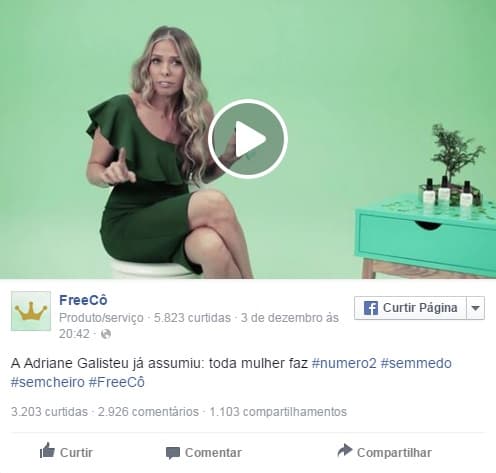 (VÍDEO) - Adriane Galisteu anuncia produto que bloqueia cheiro do "número dois"
