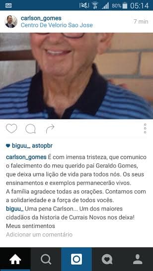 Morre ex-prefeito de Currais Novos, Geraldo Gomes