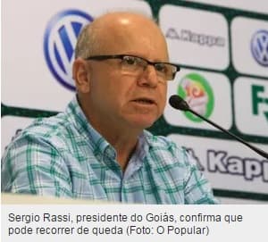 Goiás estuda recurso jurídico contra rebaixamento; Vasco manifesta apoio