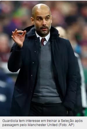 Guardiola quer comandar o Brasil na Copa de 2022, diz imprensa inglesa