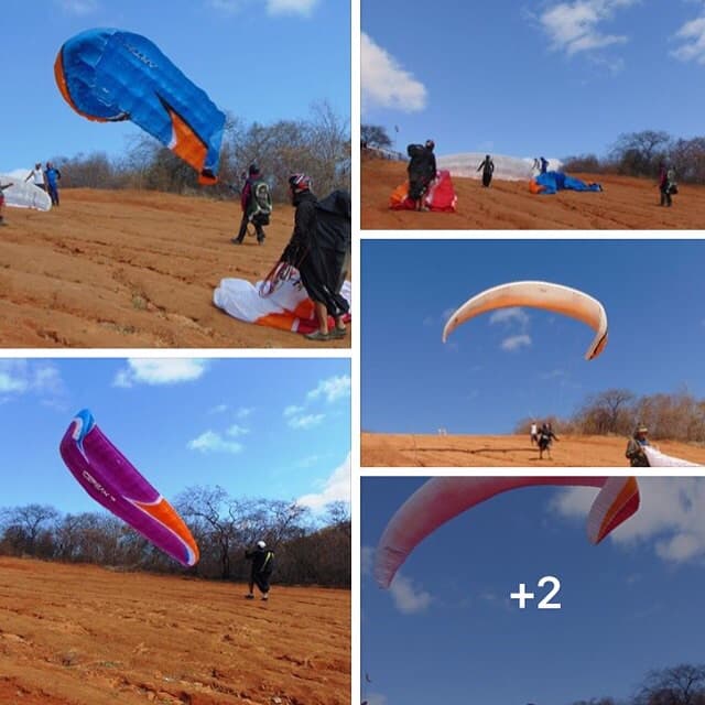 FOTOS: Iniciada nova temporada de voo de parapente em Patu