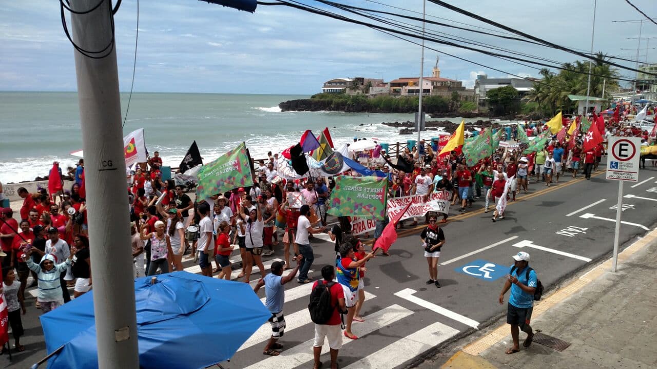 Marcha pela Reforma Agrária acontece neste momento em Natal