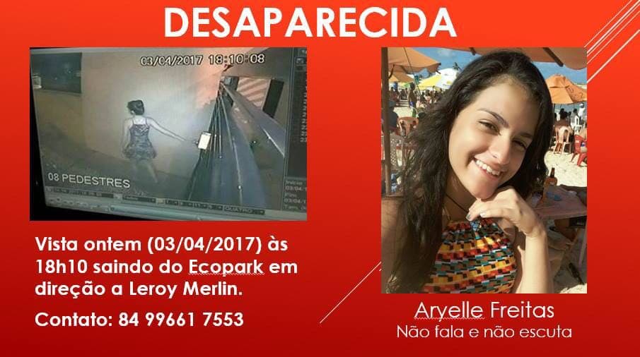Adolescente desaparecida na Grande Natal é encontrada bem