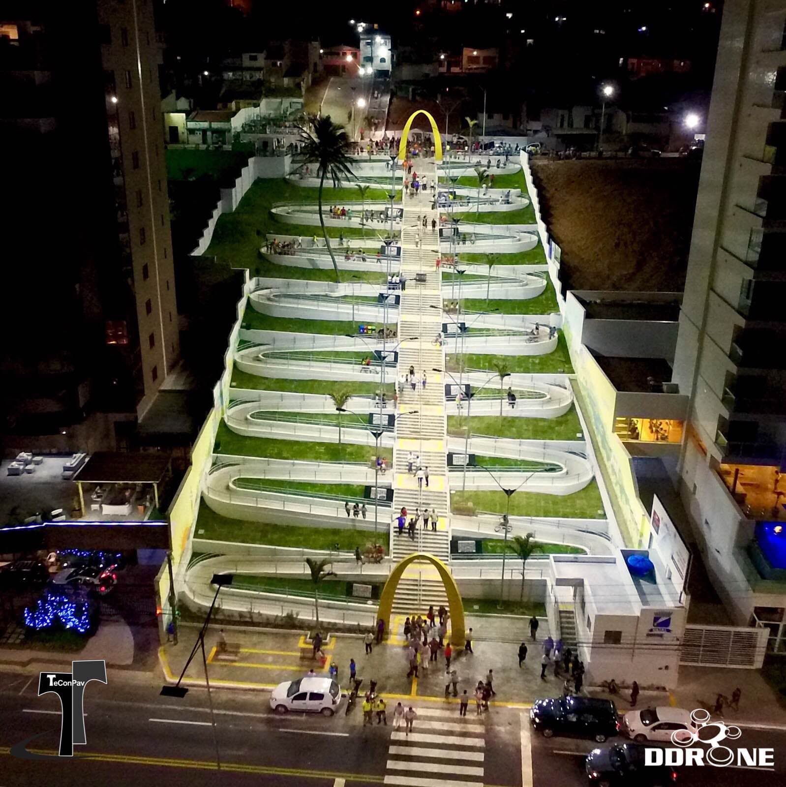 IM parabeniza os arquitetos pela obra da escadaria e rampa de Areia Preta