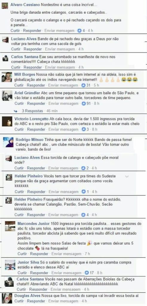 XENOFOBIA: Torcedores do São Paulo abusam de preconceito em redes sociais contra abecedistas