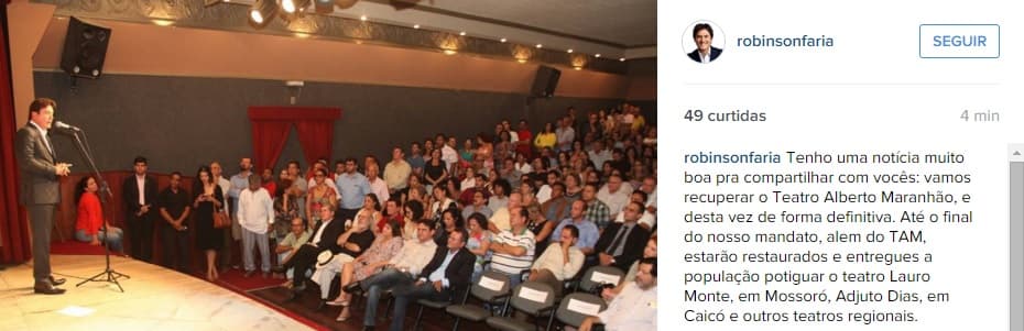 Robinson anuncia recuperação definitiva do Teatro Alberto Maranhão; restauração também em outros teatros regionais