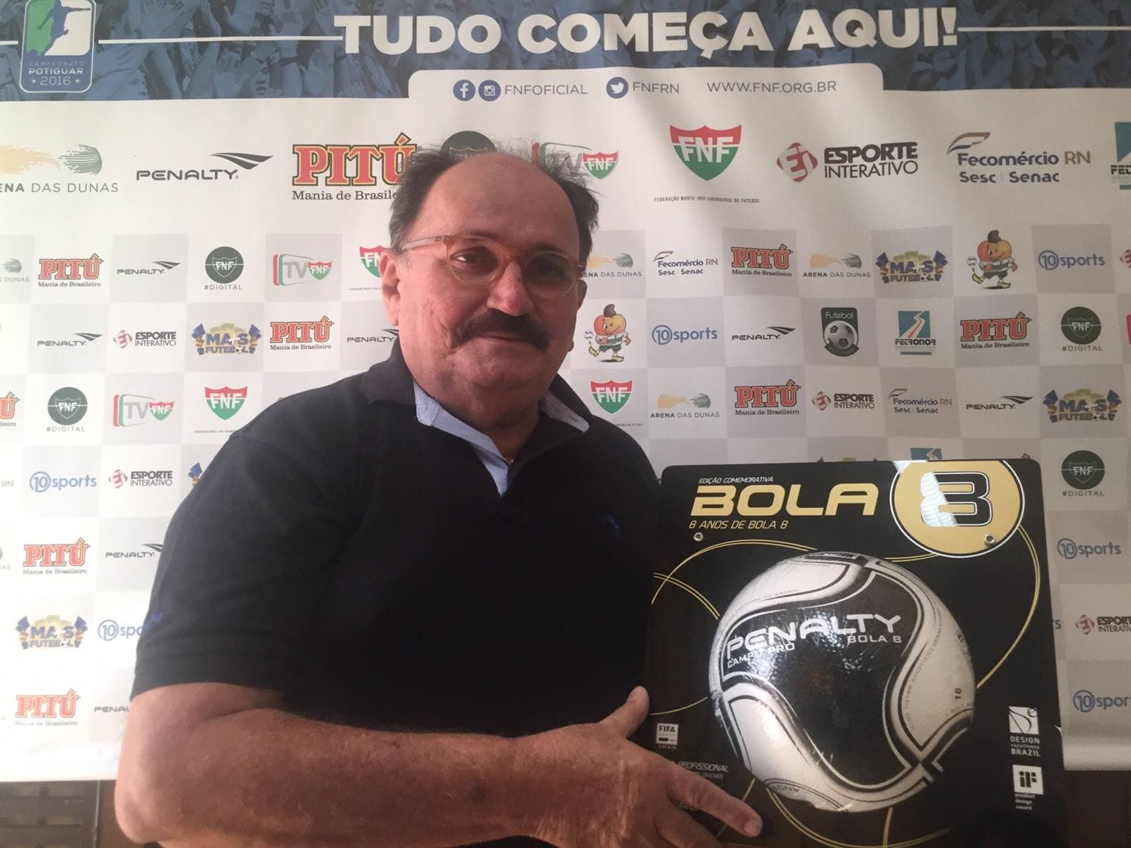 FOTOS: FNF apresenta a bola oficial do Campeonato Potiguar 2016