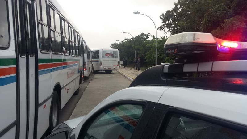 Segurança atua para garantir a normalidade e ônibus circulam normalmente em Natal