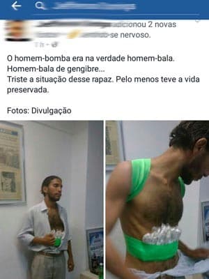 FOTO: Candidato da OAB na BA tinha ‘bomba' de balas de gengibre presa ao corpo