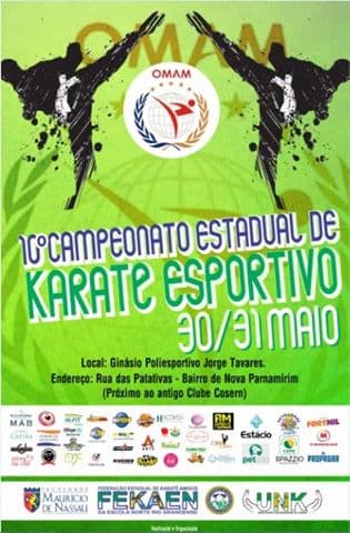 Campeonato Estadual de Karate Esportivo começa neste final de semana