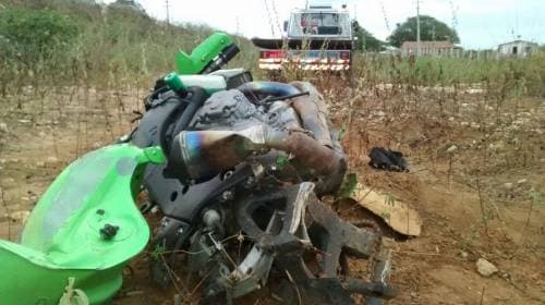 FOTOS: Carcará pode ter sido o causador de acidente com vitima fatal na BR-110