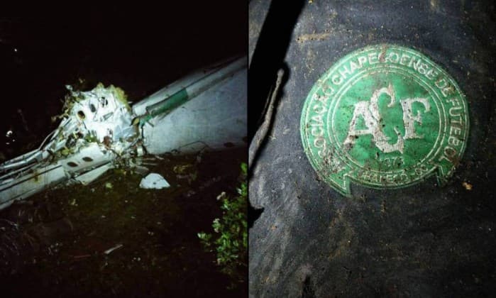 TRAGÉDIA: Avião com equipe da Chapecoense sofre acidente na Colômbia e 25 mortes já confirmadas