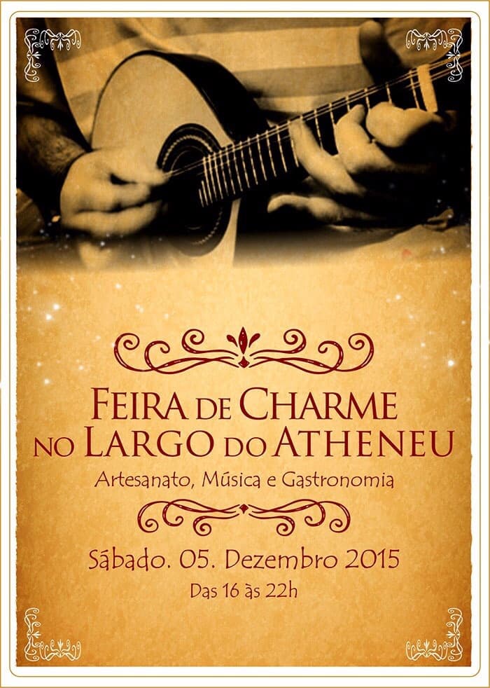 Feira de Charme anima o Largo do Atheneu neste sábado