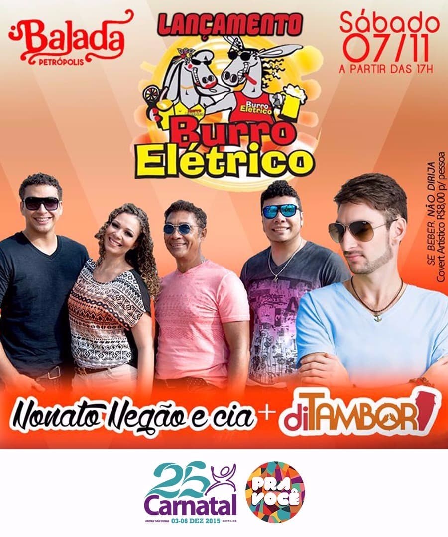 CARNATAL: Lançamento do Burro Elétrico acontece no próximo sábado