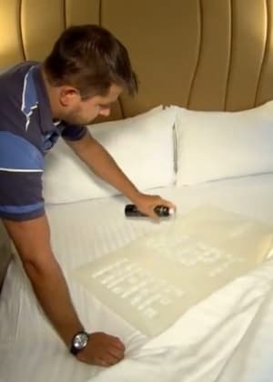 Teste mostra que hotéis não lavam os lençóis entre um hóspede e outro