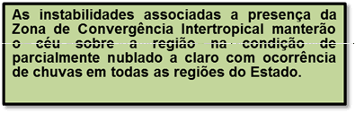 Previsão de chuvas nesta quinta em Natal e todas as regões do Estado; confira