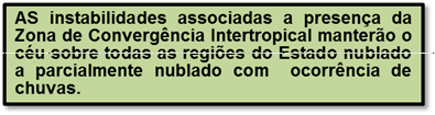 Previsão de chuvas em Natal e interior, pelo menos até quinta, segundo Emparn; confira