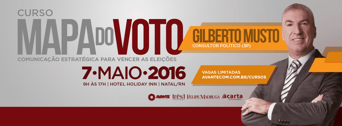 Eleições 2016: Curso Mapa do Voto para candidatos e assessores abre inscrições no valor de primeiro lote