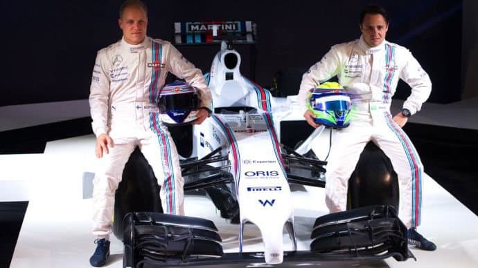 F1: Williams renova com Massa e Bottas